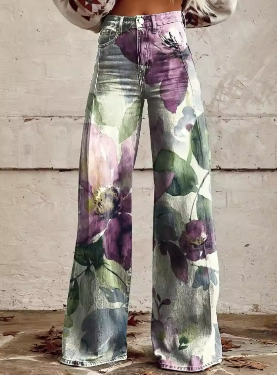 Seraphina | Boho Vintage Broek met Unieke en Verfijnde Stijl