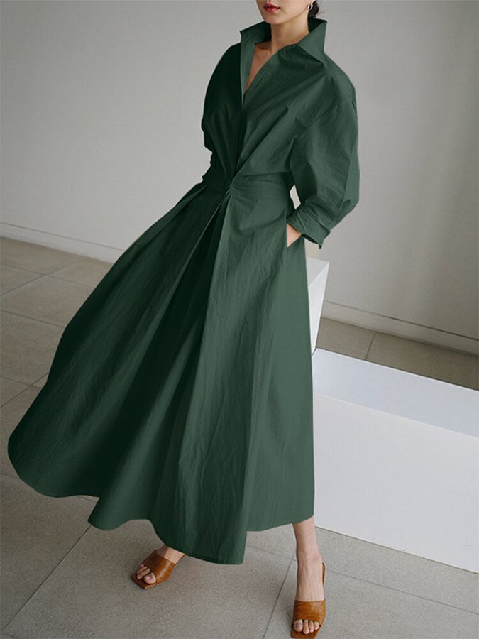 Selina | Lange Elegante Jurk voor een Tijdloze en Verfijnde Stijl