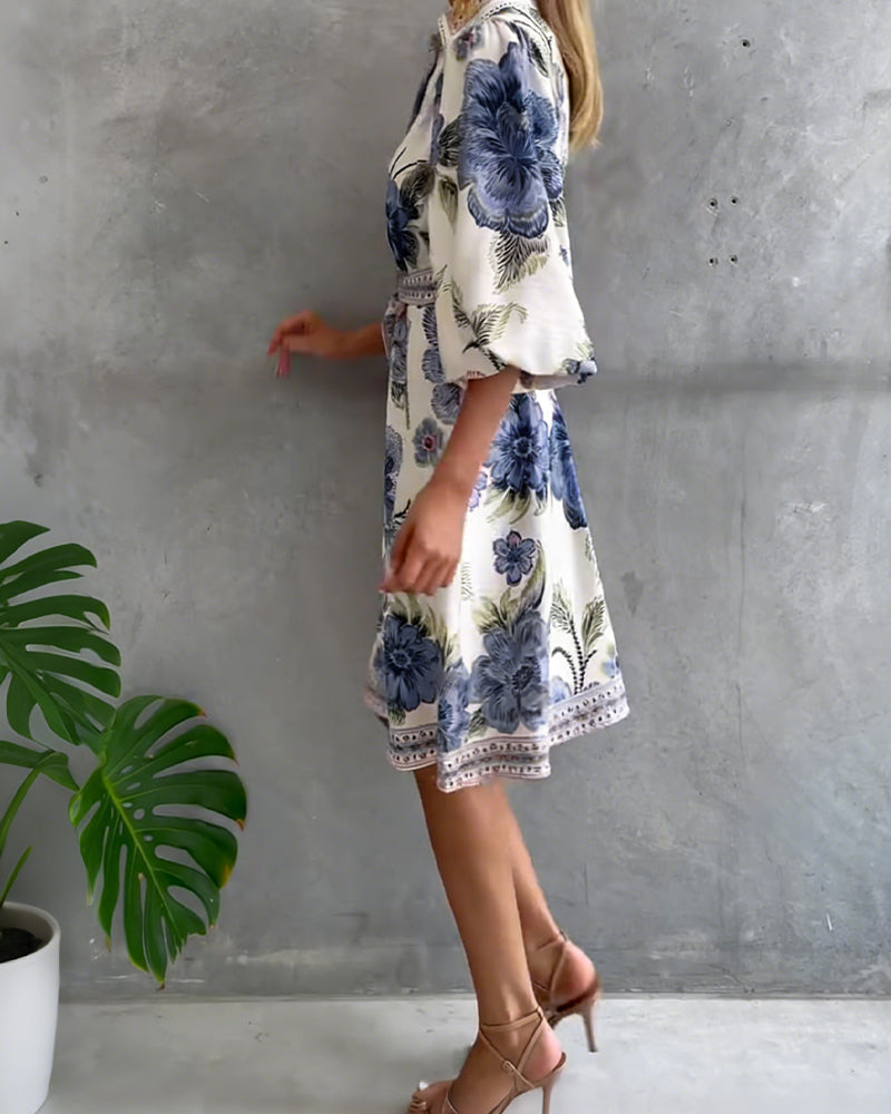 Marielle | Elegante Franse Printjurk