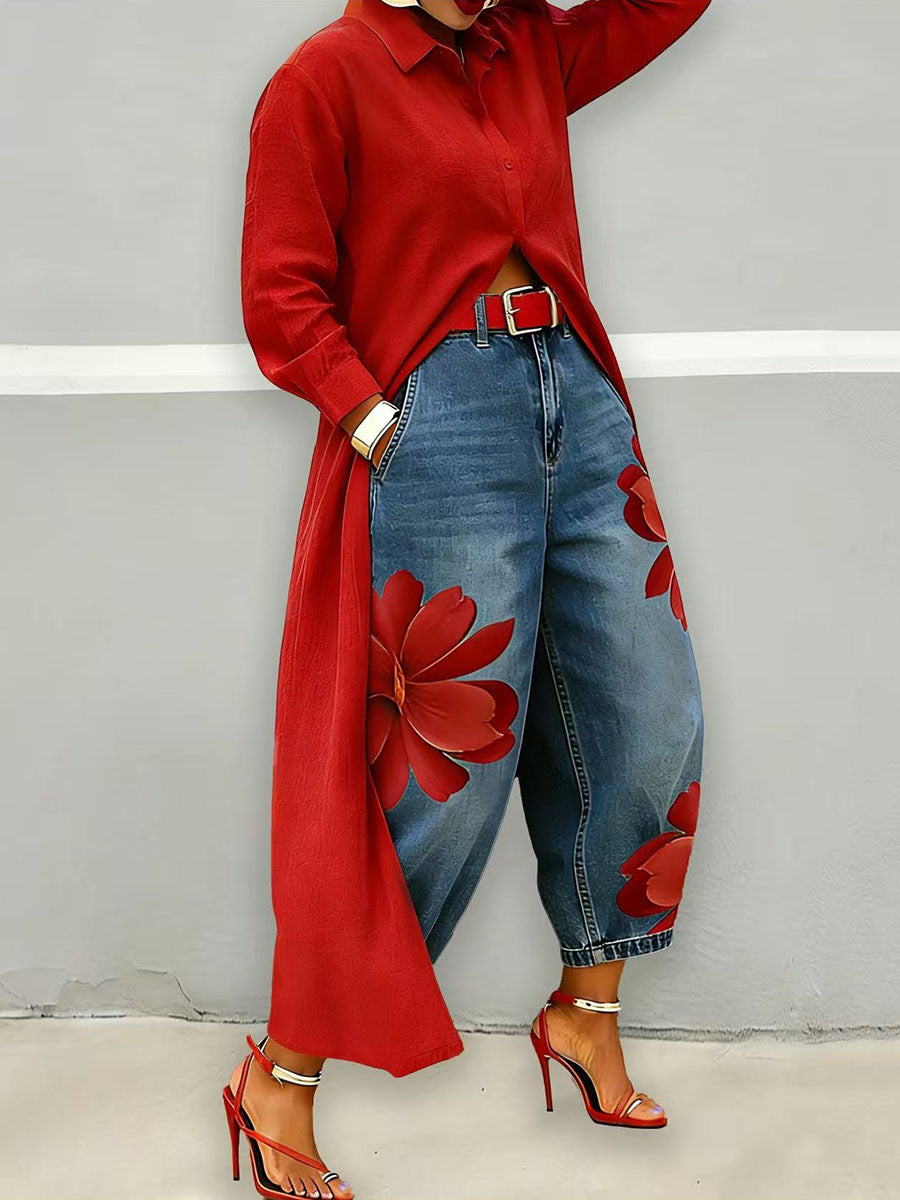 Isabelle | Elegante Denim Comfortbroek