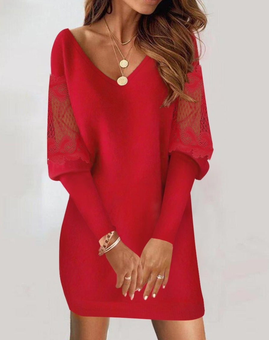 Safira | Jurk met Kant Mouwen