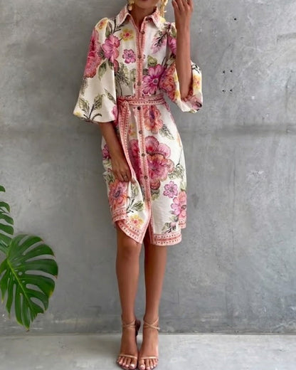 Marielle | Elegante Franse Printjurk