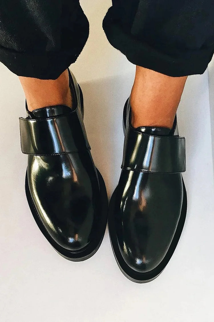 Alessio | Elegante glanzende mocassins met band voor een perfecte stijl