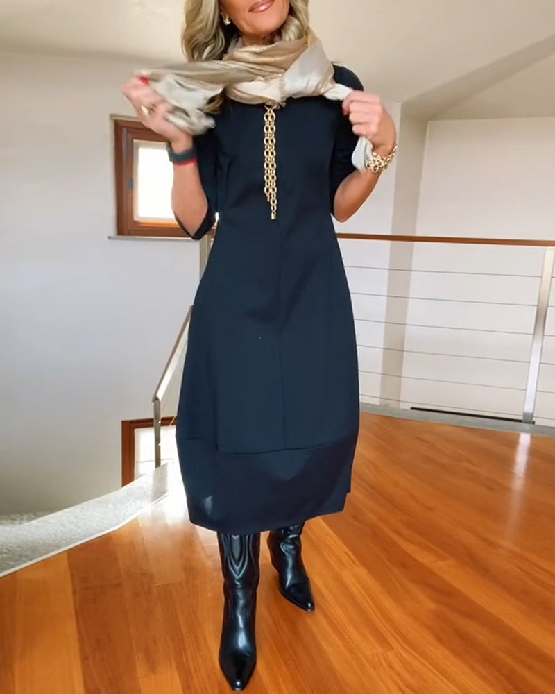 Savina | Elegante Maxi Jurk die het Silhouet Verfijnt en Dagelijks Comfort Biedt