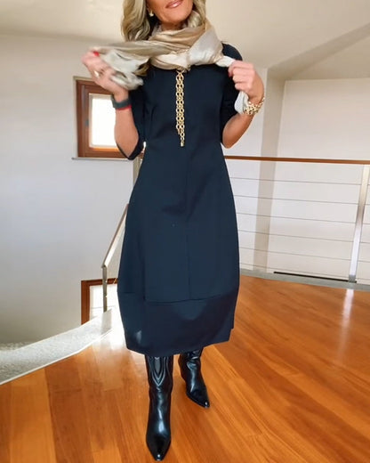 Savina | Elegante Maxi Jurk die het Silhouet Verfijnt en Dagelijks Comfort Biedt