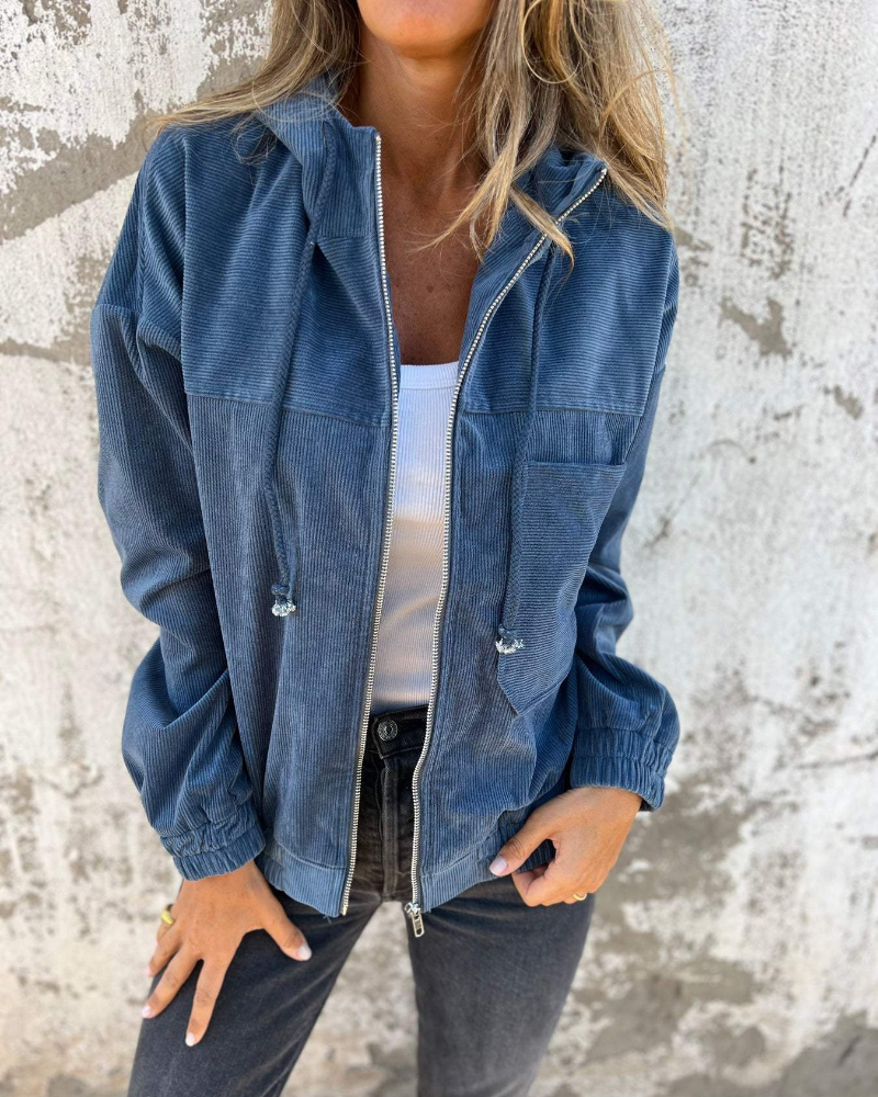 Claudia | Zachte Ribstof Comfortjas