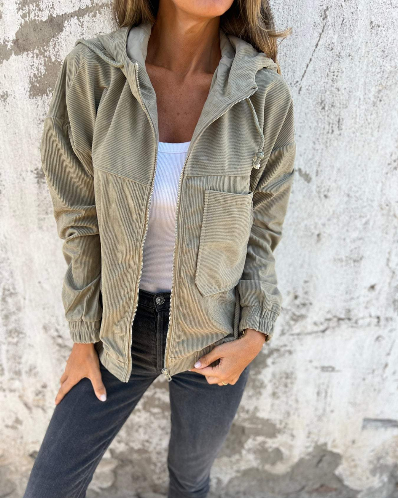 Claudia | Zachte Ribstof Comfortjas