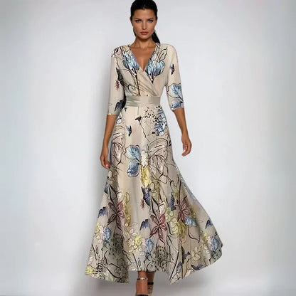 Elvéra | Elegante en veelzijdige bloemenjurk