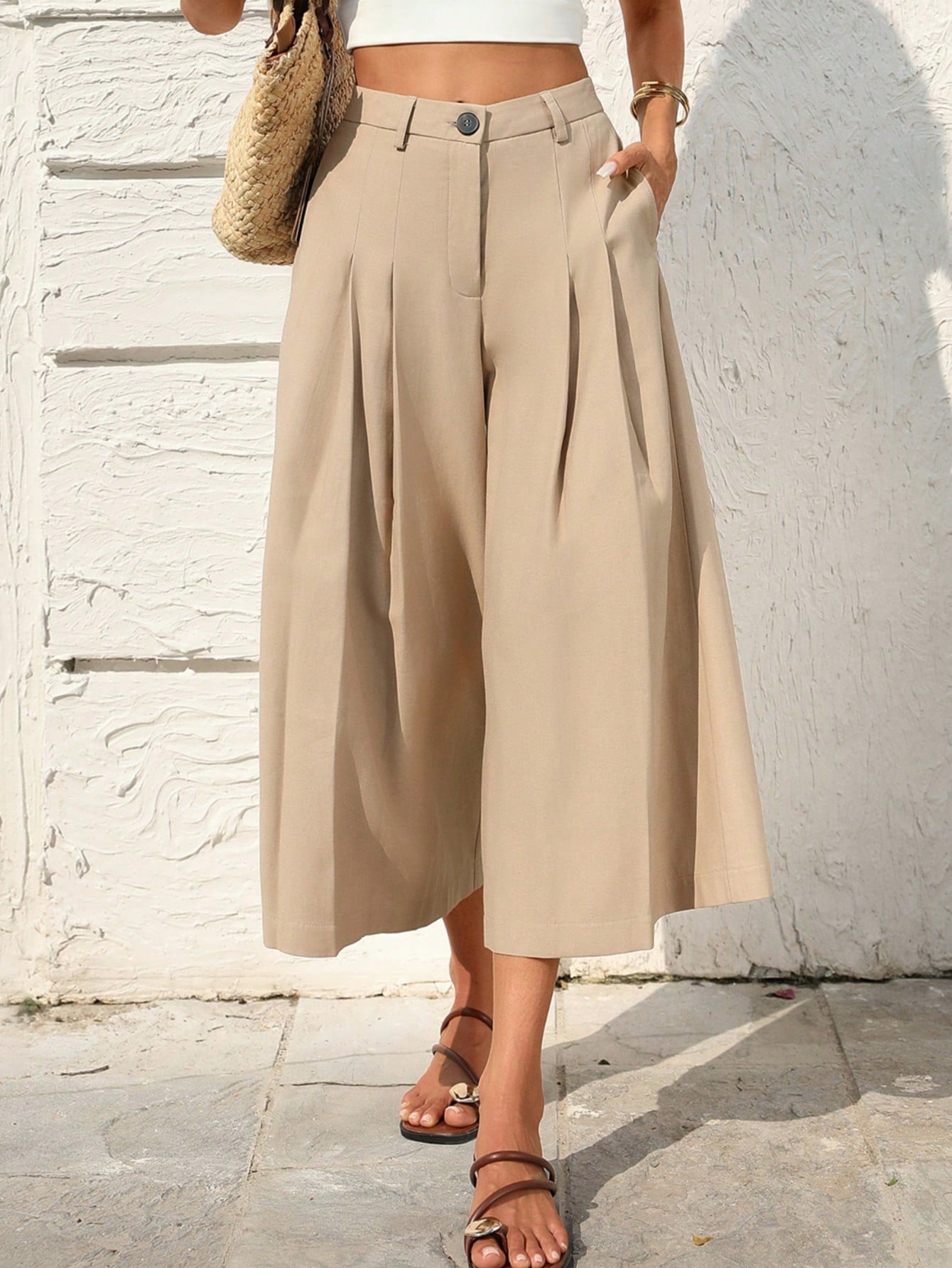 Elena | Elegante Linnenlook Capri Broek (TIJDELIJK 1+1 GRATIS)