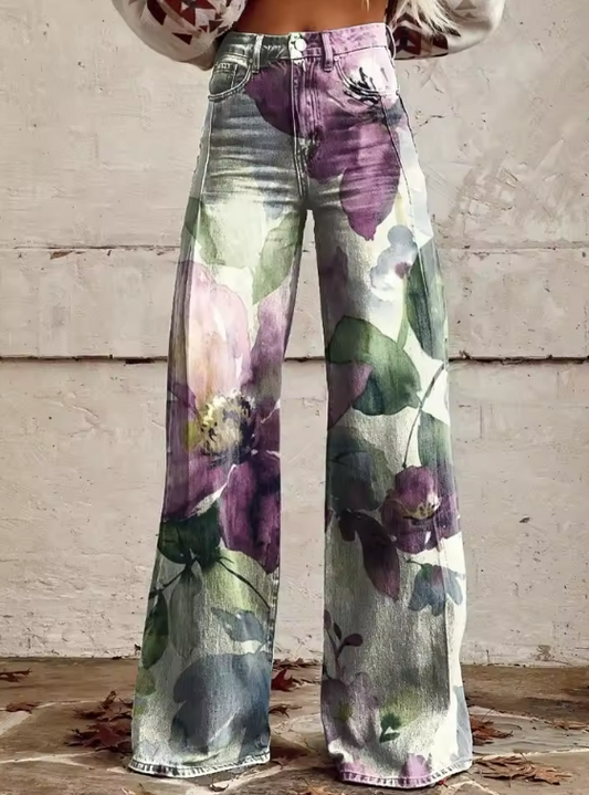 Seraphina | Boho Vintage Broek met Unieke en Verfijnde Stijl