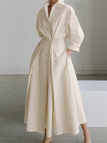 Selina | Lange Elegante Jurk voor een Tijdloze en Verfijnde Stijl