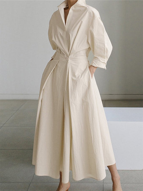 Selina | Lange Elegante Jurk voor een Tijdloze en Verfijnde Stijl