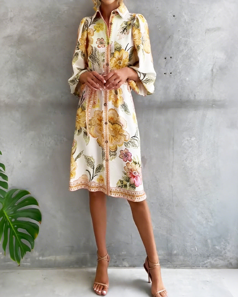 Marielle | Elegante Franse Printjurk