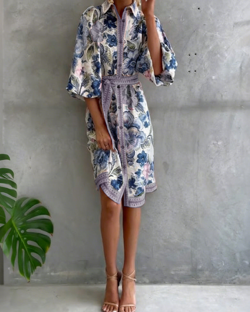Marielle | Elegante Franse Printjurk