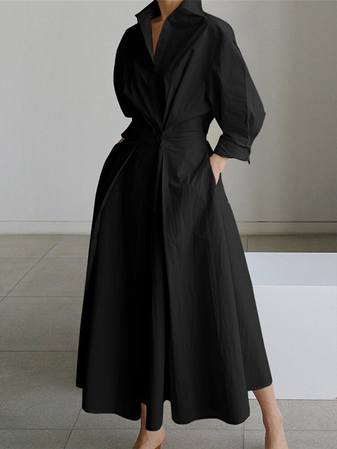 Selina | Lange Elegante Jurk voor een Tijdloze en Verfijnde Stijl