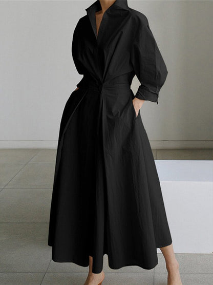 Selina | Lange Elegante Jurk voor een Tijdloze en Verfijnde Stijl