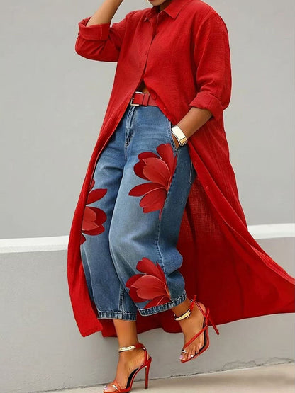 Isabelle | Elegante Denim Comfortbroek