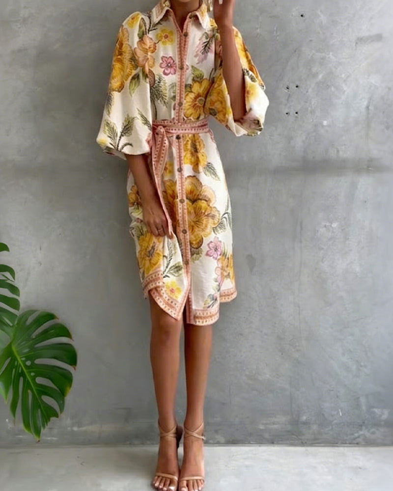 Marielle | Elegante Franse Printjurk