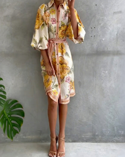 Marielle | Elegante Franse Printjurk