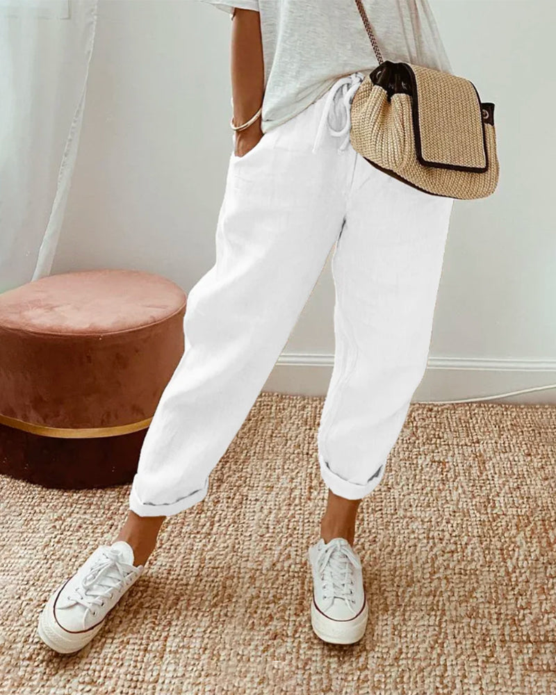 Fiorella | Casual Damesbroek met Ademend Comfort en Tijdloze Elegantie voor Elke Dag