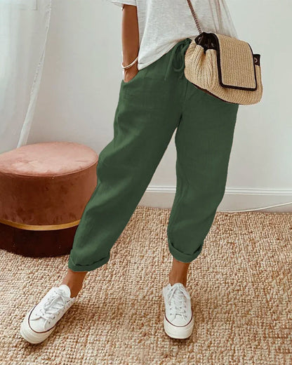 Fiorella | Casual Damesbroek met Ademend Comfort en Tijdloze Elegantie voor Elke Dag