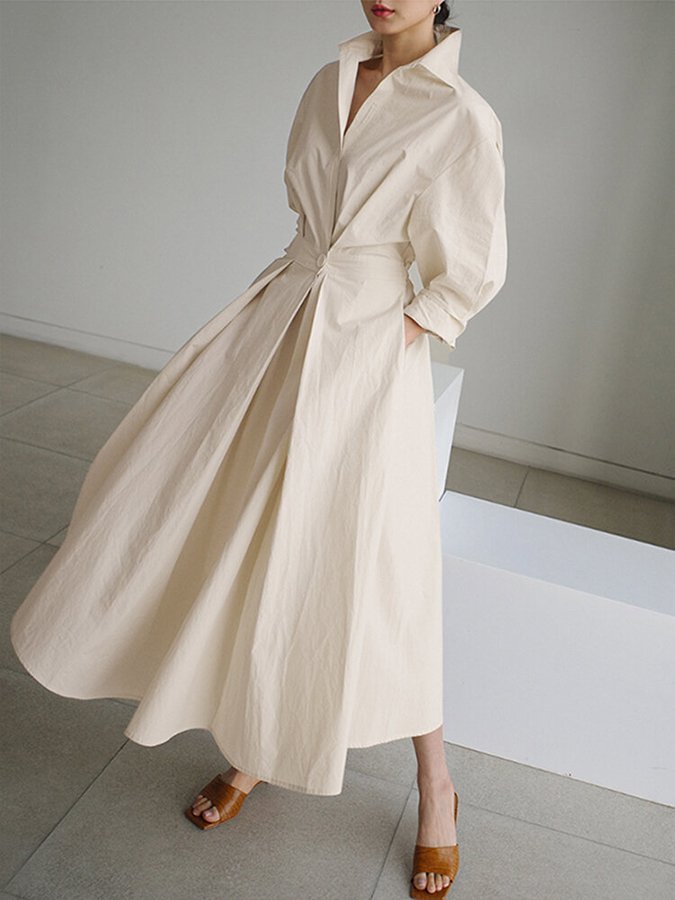 Selina | Lange Elegante Jurk voor een Tijdloze en Verfijnde Stijl