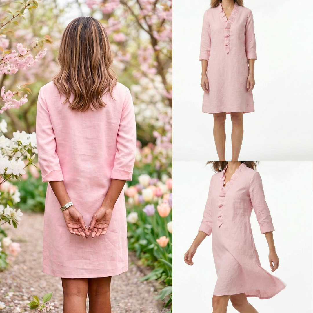 Elise | Luchtige Linnen Comfortjurk