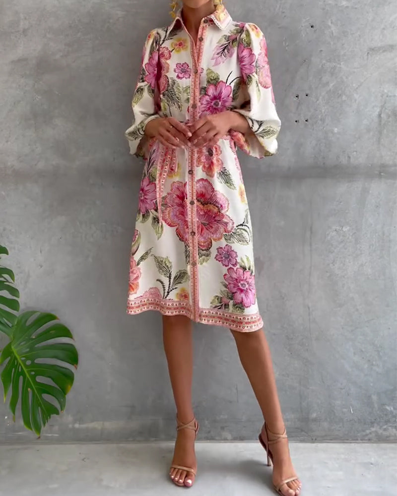 Marielle | Elegante Franse Printjurk
