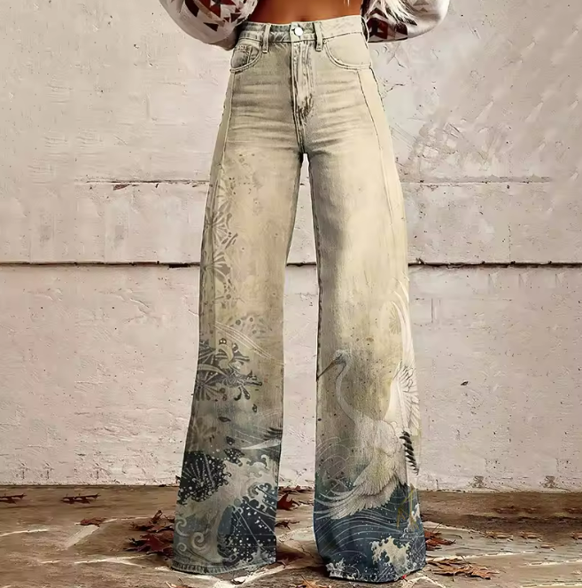Lucélla| Boho Pantalon met Japanse Inspiratie