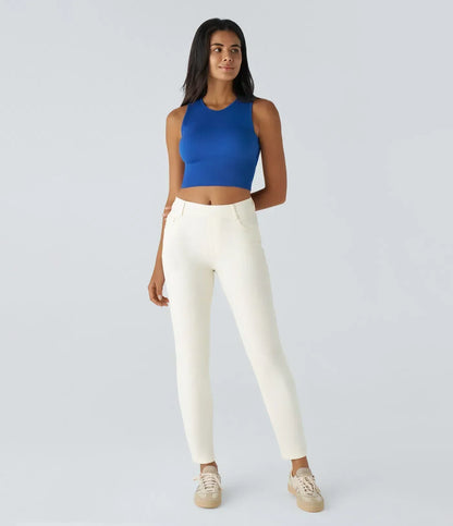 Romélia | Hoge Taille Ultra Comfortabele Broek met Casual Chic Stijl