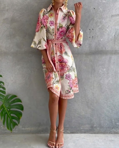 Marielle | Elegante Franse Printjurk