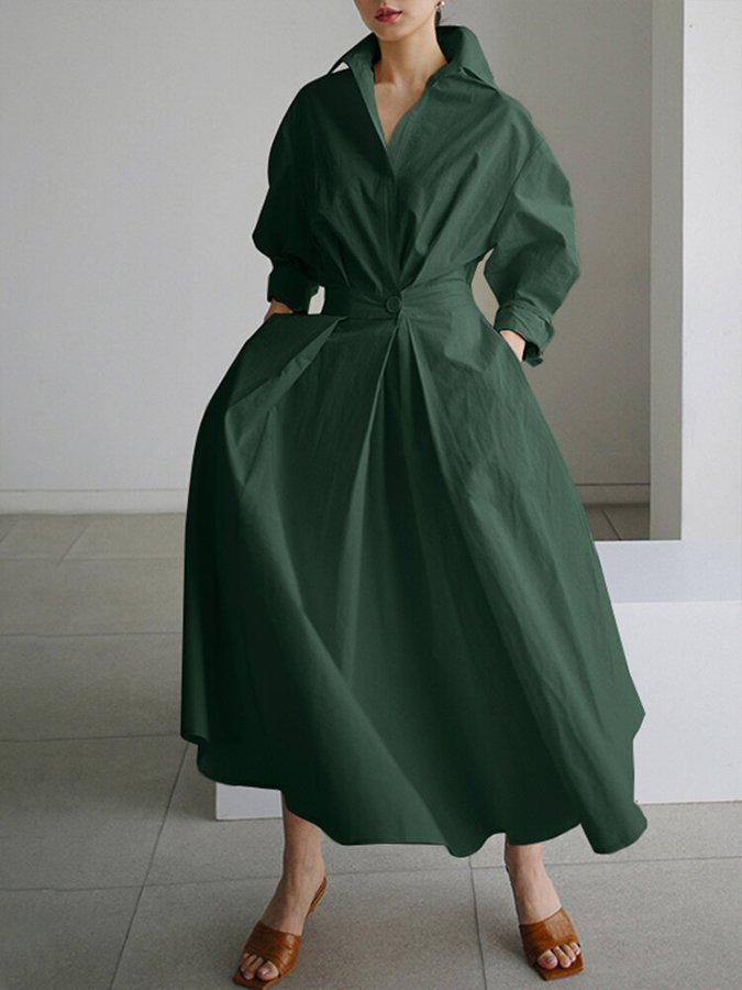 Selina | Lange Elegante Jurk voor een Tijdloze en Verfijnde Stijl