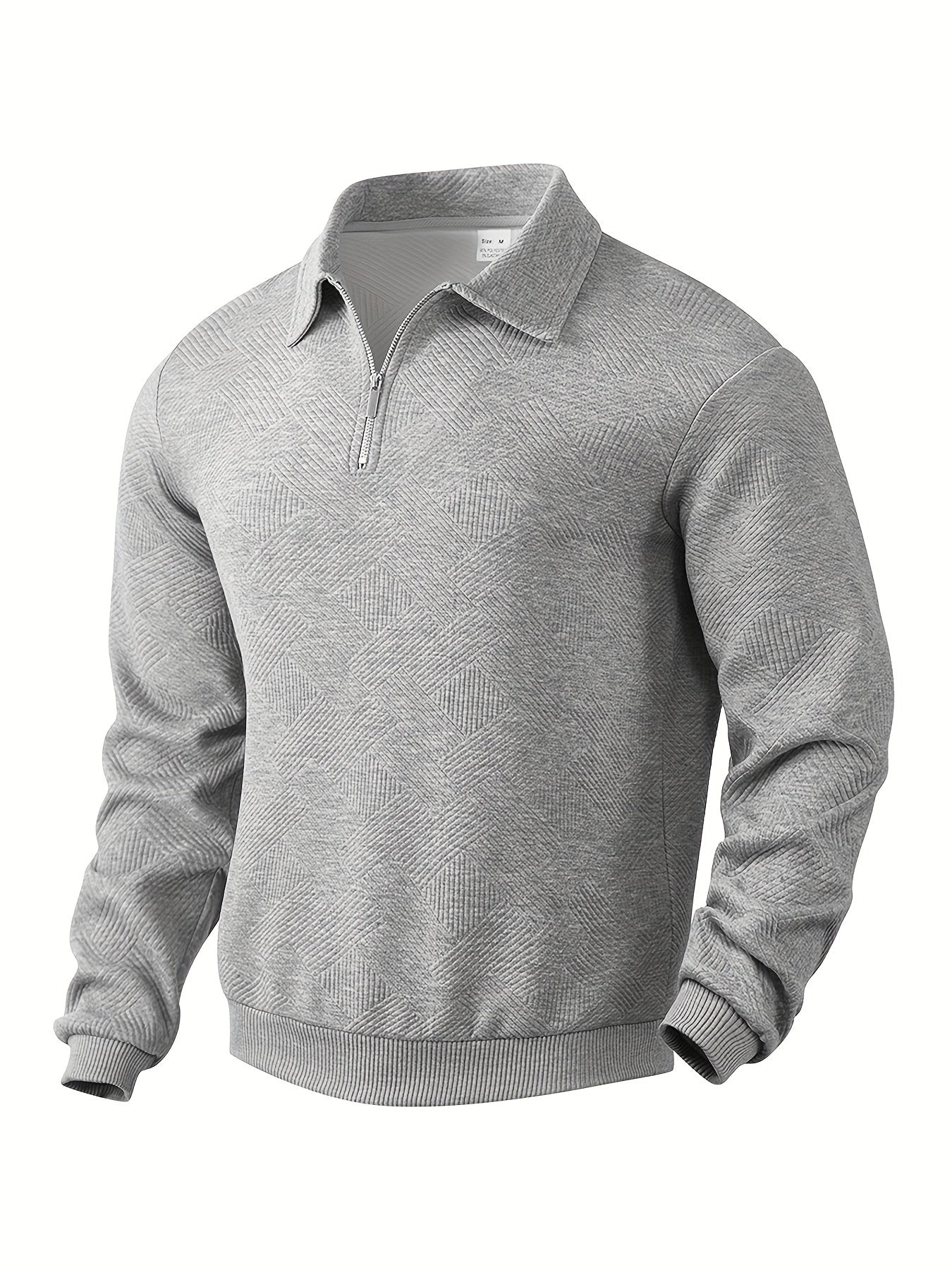 Romano | Vintage Geometrisch Ontwerp Sweater Met Rits