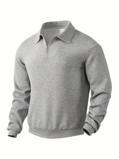 Romano | Vintage Geometrisch Ontwerp Sweater Met Rits