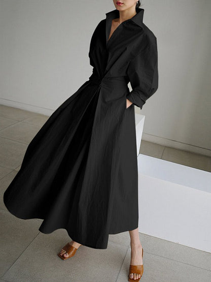 Selina | Lange Elegante Jurk voor een Tijdloze en Verfijnde Stijl
