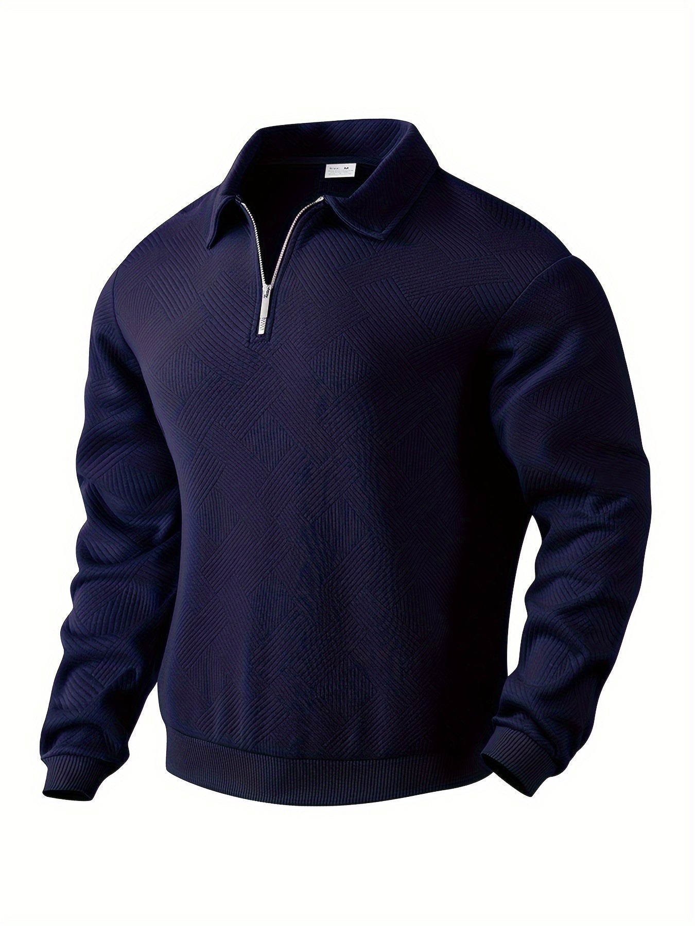 Romano | Vintage Geometrisch Ontwerp Sweater Met Rits