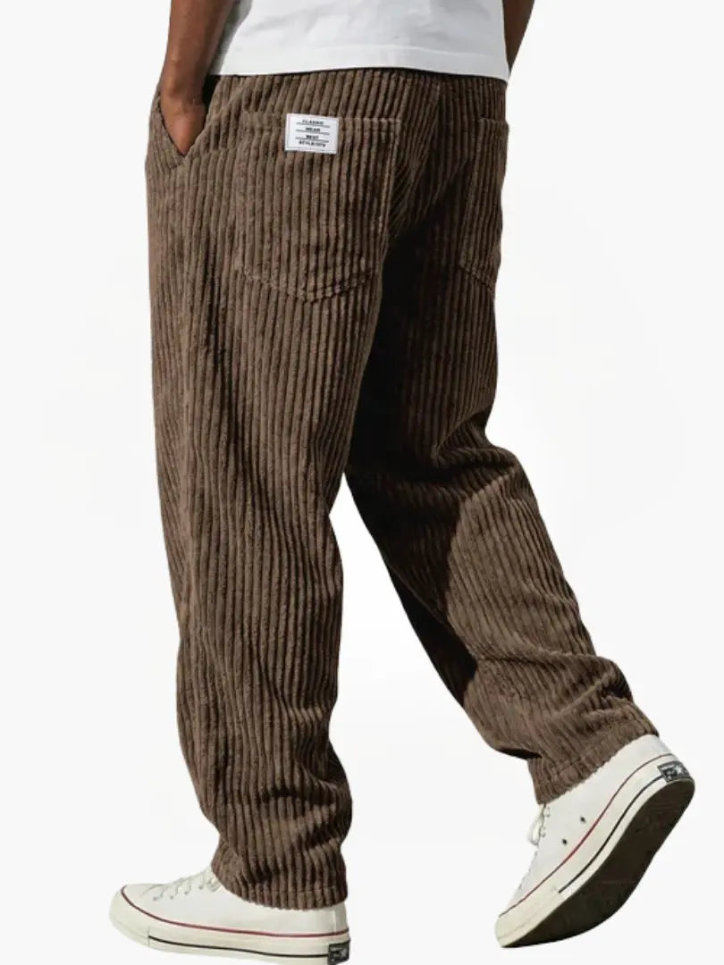Leandro | Ribfluwelen Comfortbroek