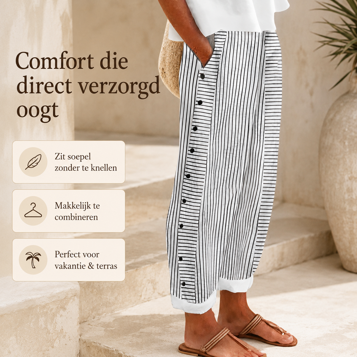 Lorenza | Lichte Zomerbroek (TIJDELIJK 1+1 GRATIS)