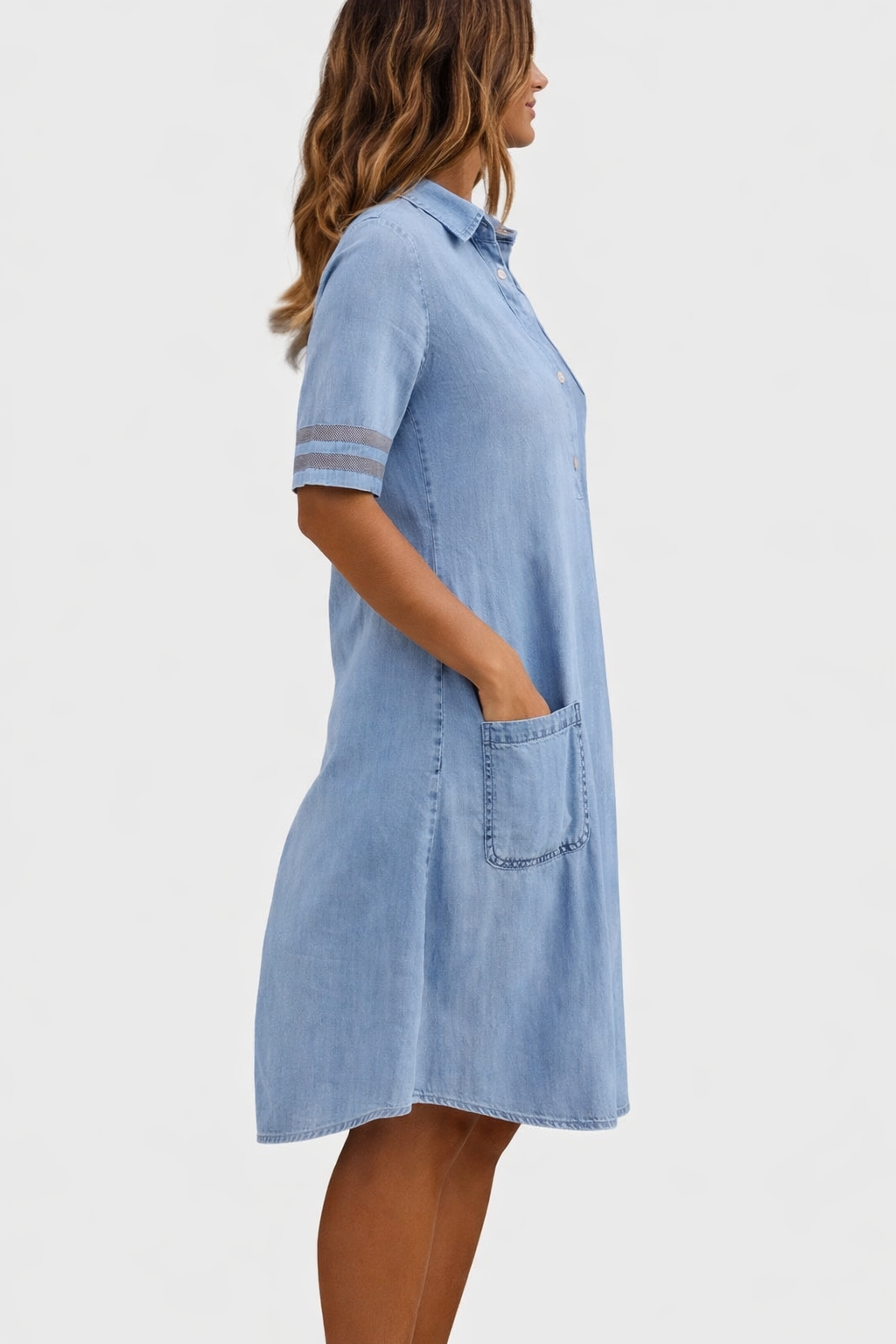 Valeria | Flatterende Denim Jurk