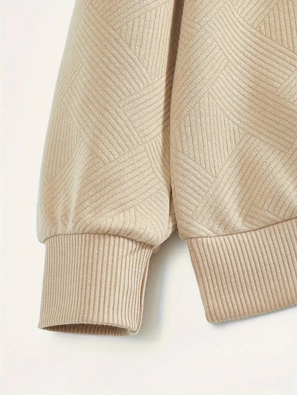 Romano | Vintage Geometrisch Ontwerp Sweater Met Rits