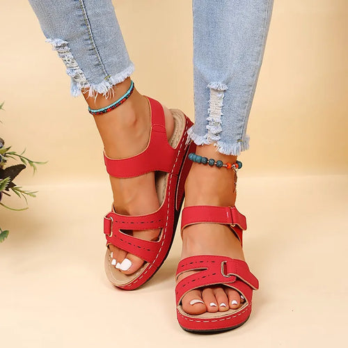 Solena | Comfortabele Sleehak Sandalen