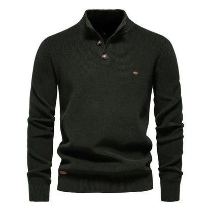 Alvero | Stijlvolle Heren Sweater met Knopontwerp