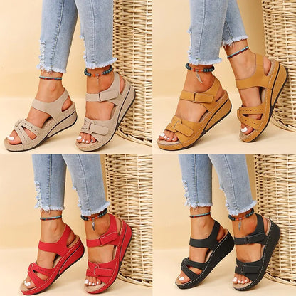 Solena | Comfortabele Sleehak Sandalen