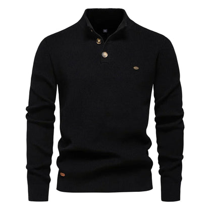 Alvero | Stijlvolle Heren Sweater met Knopontwerp