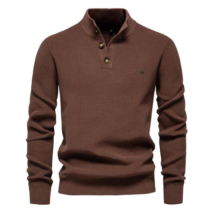 Alvero | Stijlvolle Heren Sweater met Knopontwerp