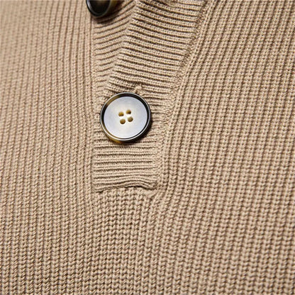 Alvero | Stijlvolle Heren Sweater met Knopontwerp