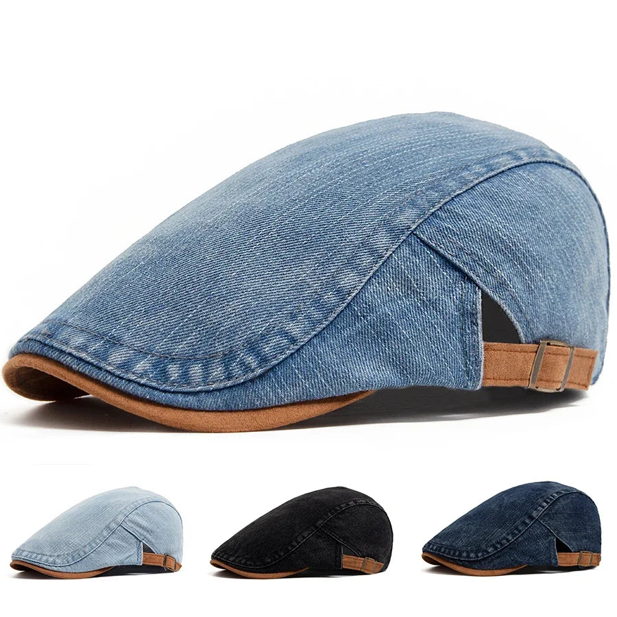 Vince | Tijdloze Denim Flat Cap (TIJDELIJK 1+1 GRATIS)