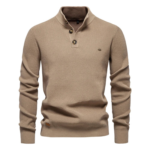 Alvero | Stijlvolle Heren Sweater met Knopontwerp