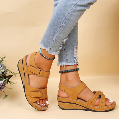 Solena | Comfortabele Sleehak Sandalen