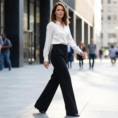 Ravella | Chic hoge taillebroek met flatterende pasvorm voor werk en elegante momenten